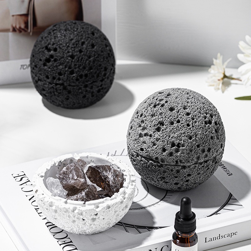 Air Stone Diffuser - 화산 암석 행성 조각 아로마테라피 크리스탈
