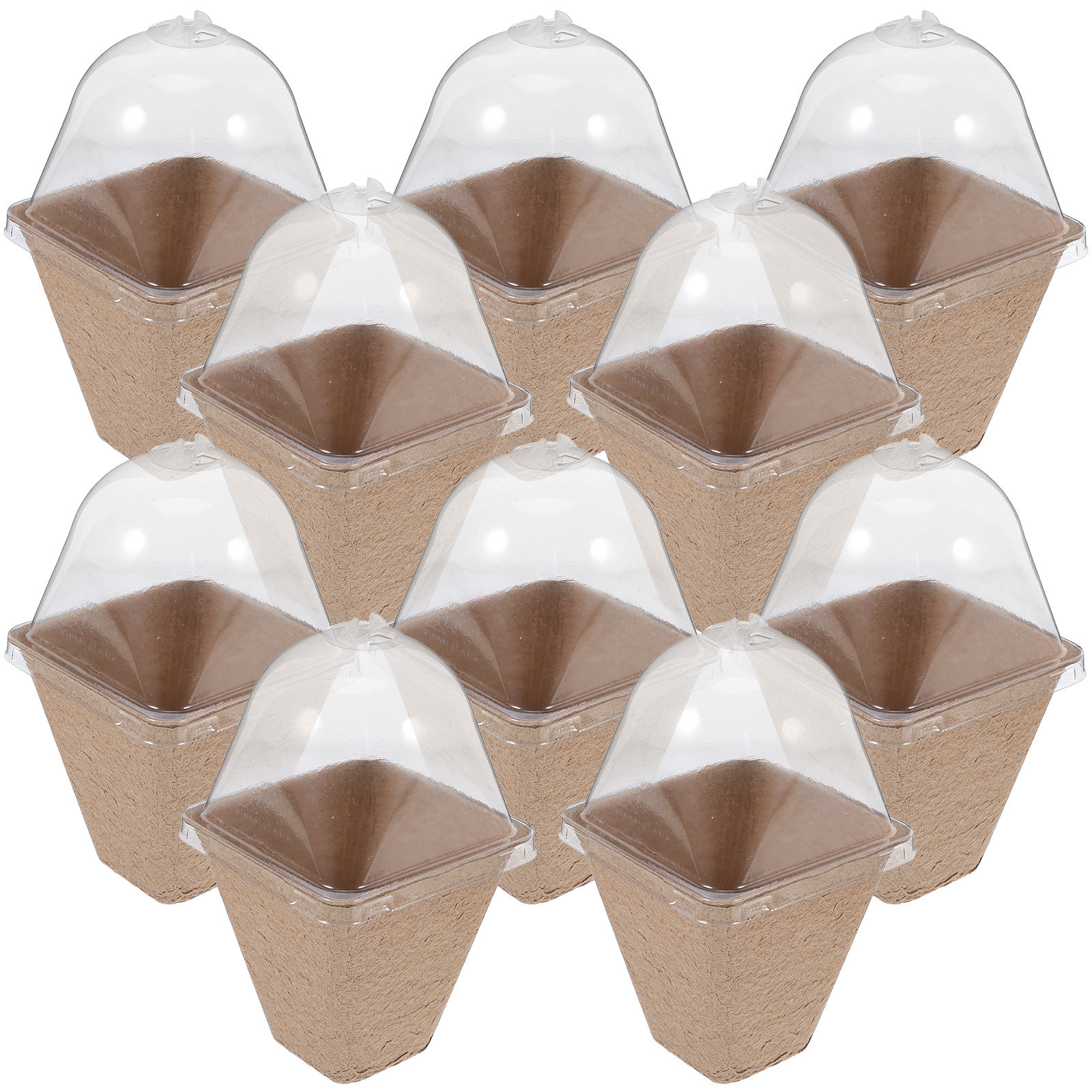 10개입 지속 가능한 묘목 재배용 화분 키트, 생분해성 - Dome Propagation Kit 리뷰 및 가격